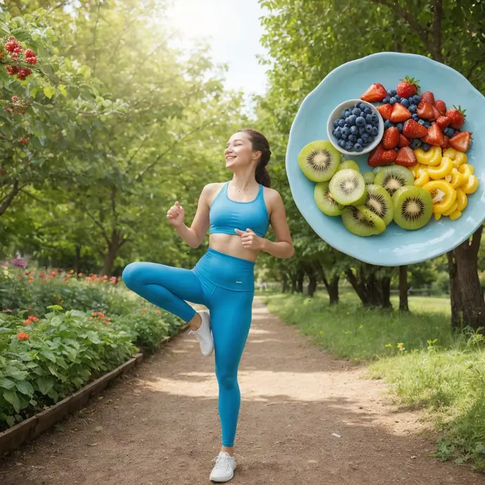 Lady Exercise Plate Fruits